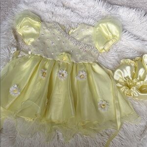 Yellow Dress with Daisy accents